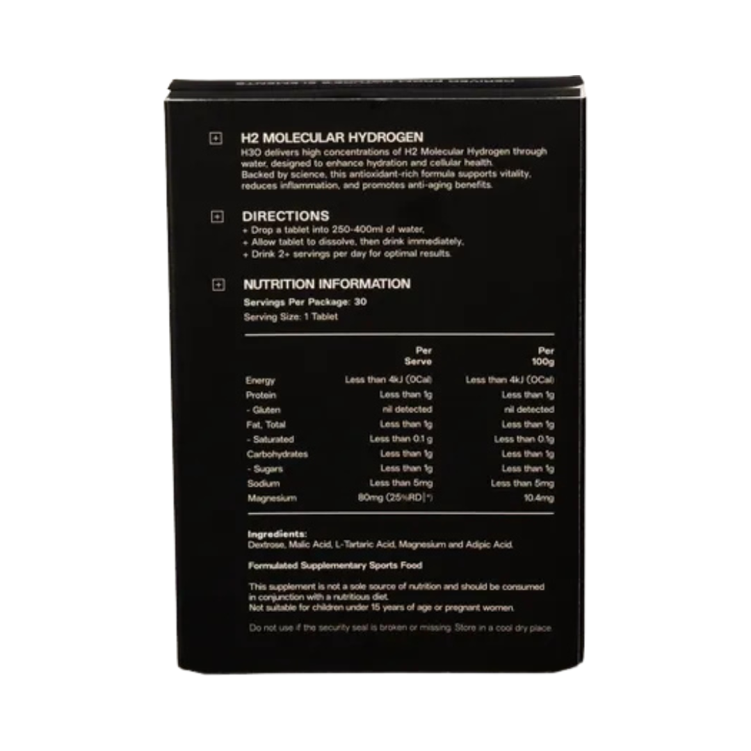 H2 Molecular Hydrogen Water Tablets