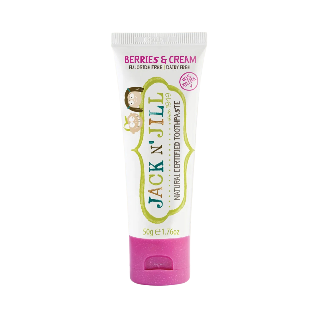 Kids Natural Toothpaste - Berries & Cream (Fluoride Free)