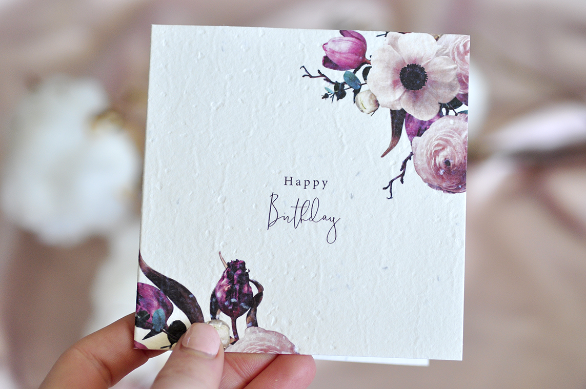 Saskia Happy Birthday Plantable Greeting Card