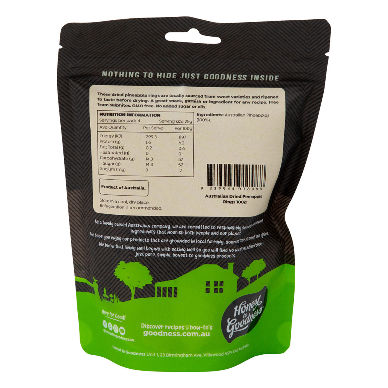 Organic Dried Pineapple Rings