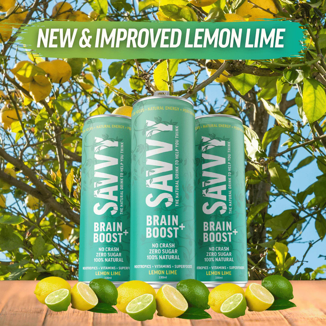 Brain Boost Vitamin Nootropic Drink - Lemon Lime