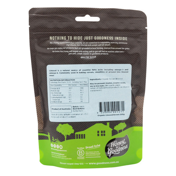 Organic Brown Linseed