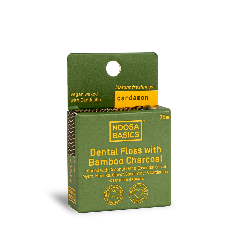 Dental Floss with Bamboo Charcoal - Cardamon