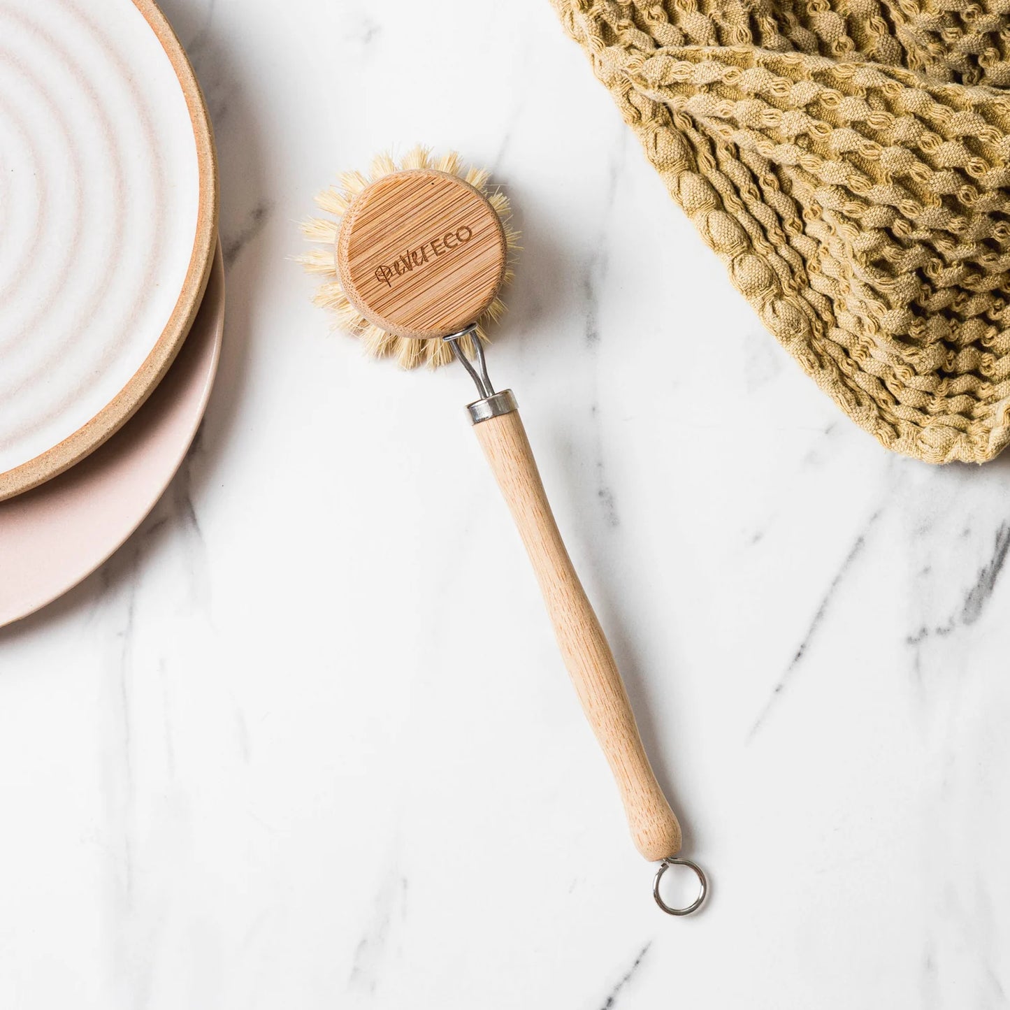 Dish Brush Bamboo Handle, Sisal Bristles