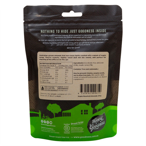 Maple Roasted Almonds