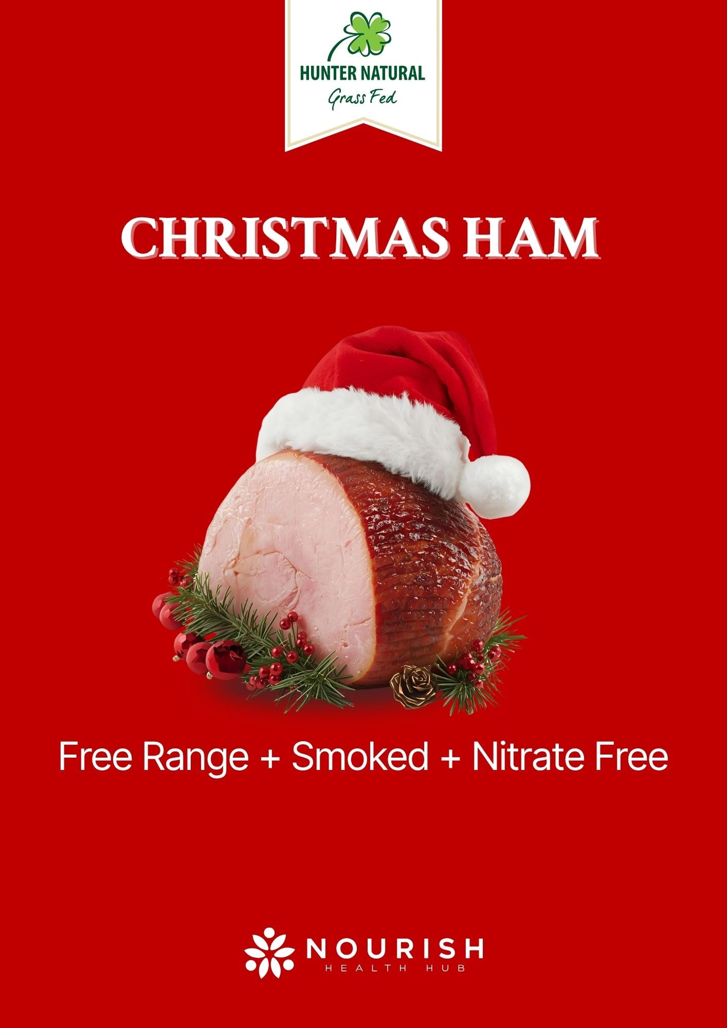 Nitrate Free Christmas Ham - Half Leg (5kg)