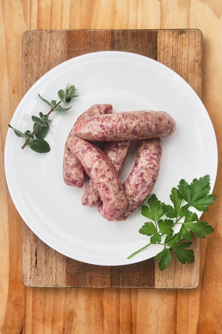 Organic Beef Sausage - English