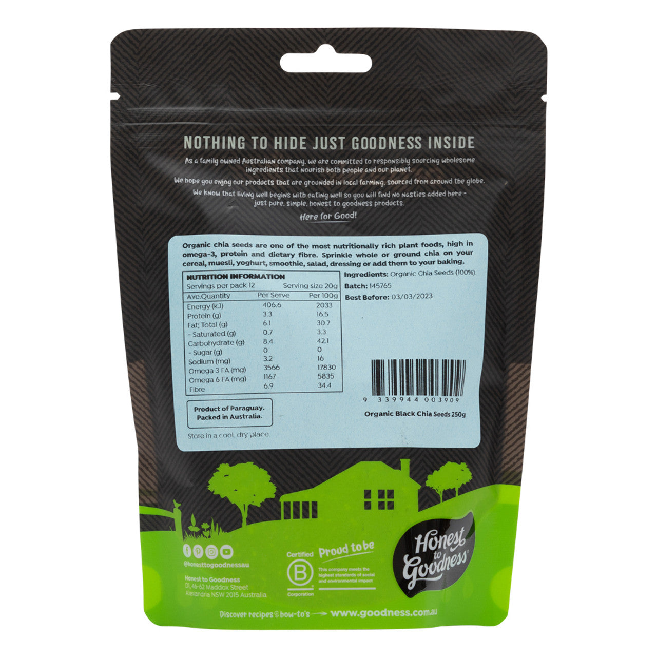 Organic Black Chia Seeds