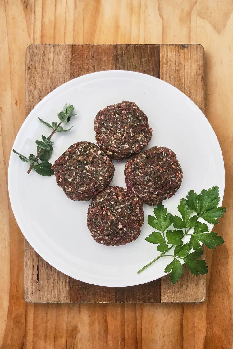 Organic Burger Patties - Greek