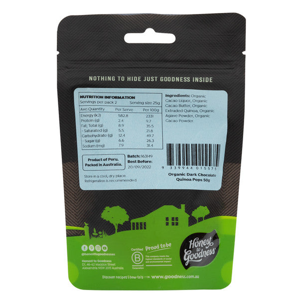 Organic Dark Quinoa Pops