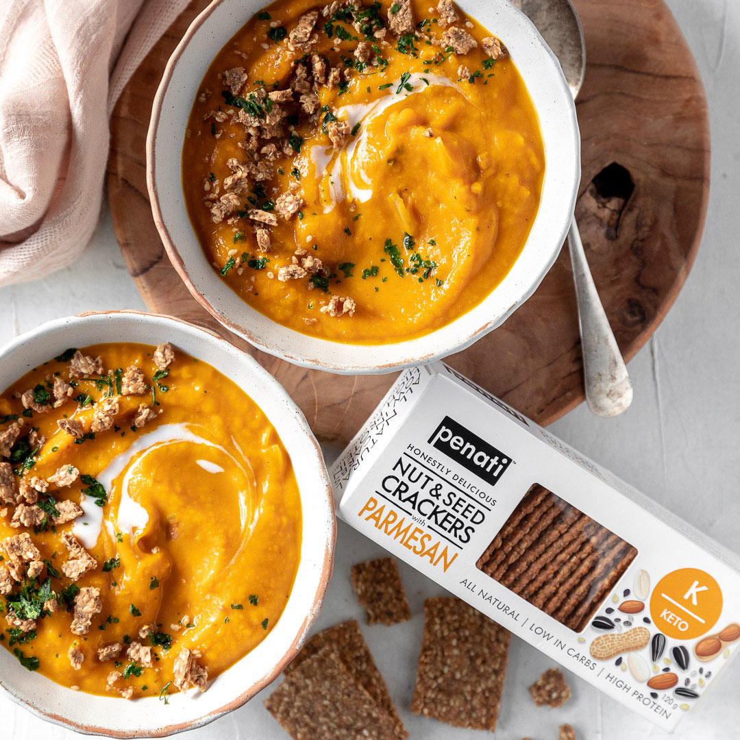 Penati Keto Nut & Seed Crackers - Parmesan 120g