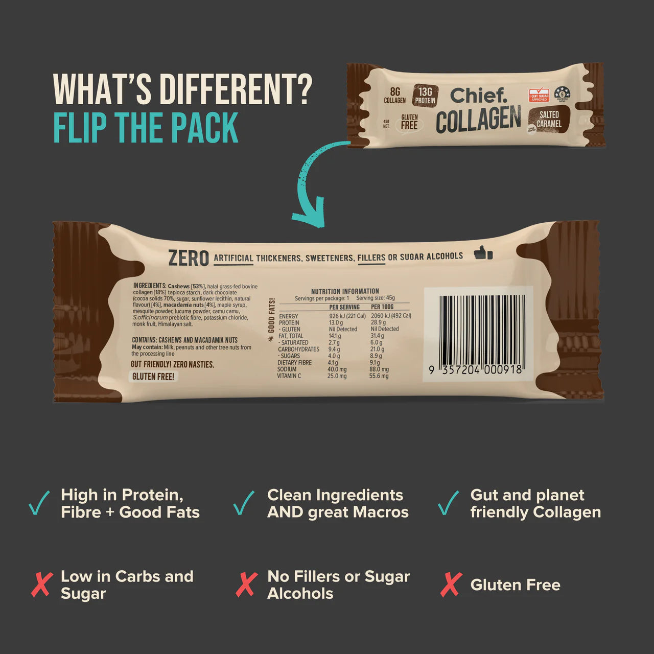 Protein Collagen Bar - Salted Caramel