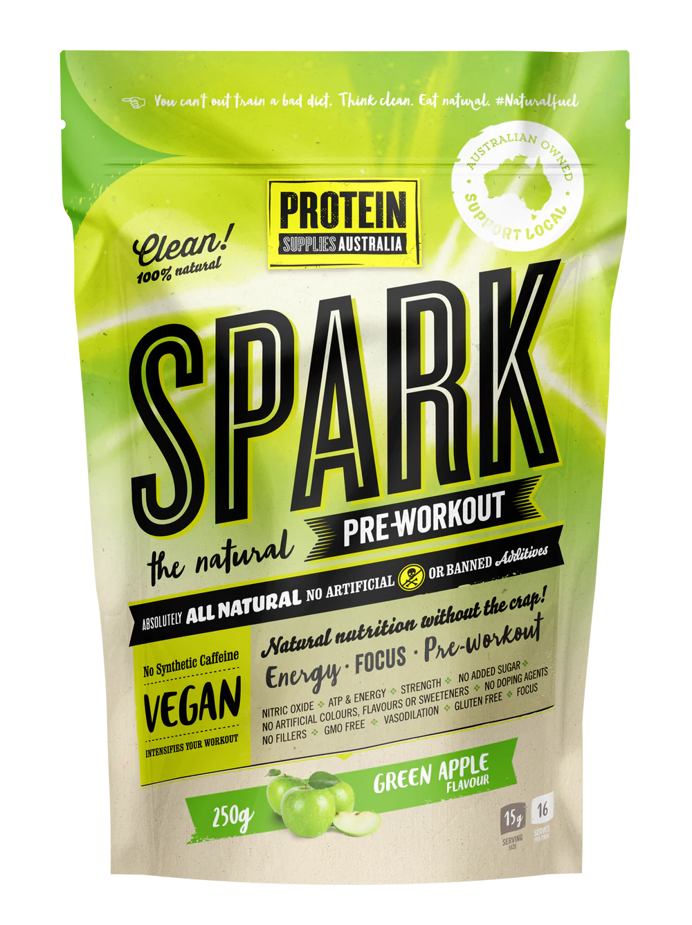 Spark Natural Pre Workout - Green Apple