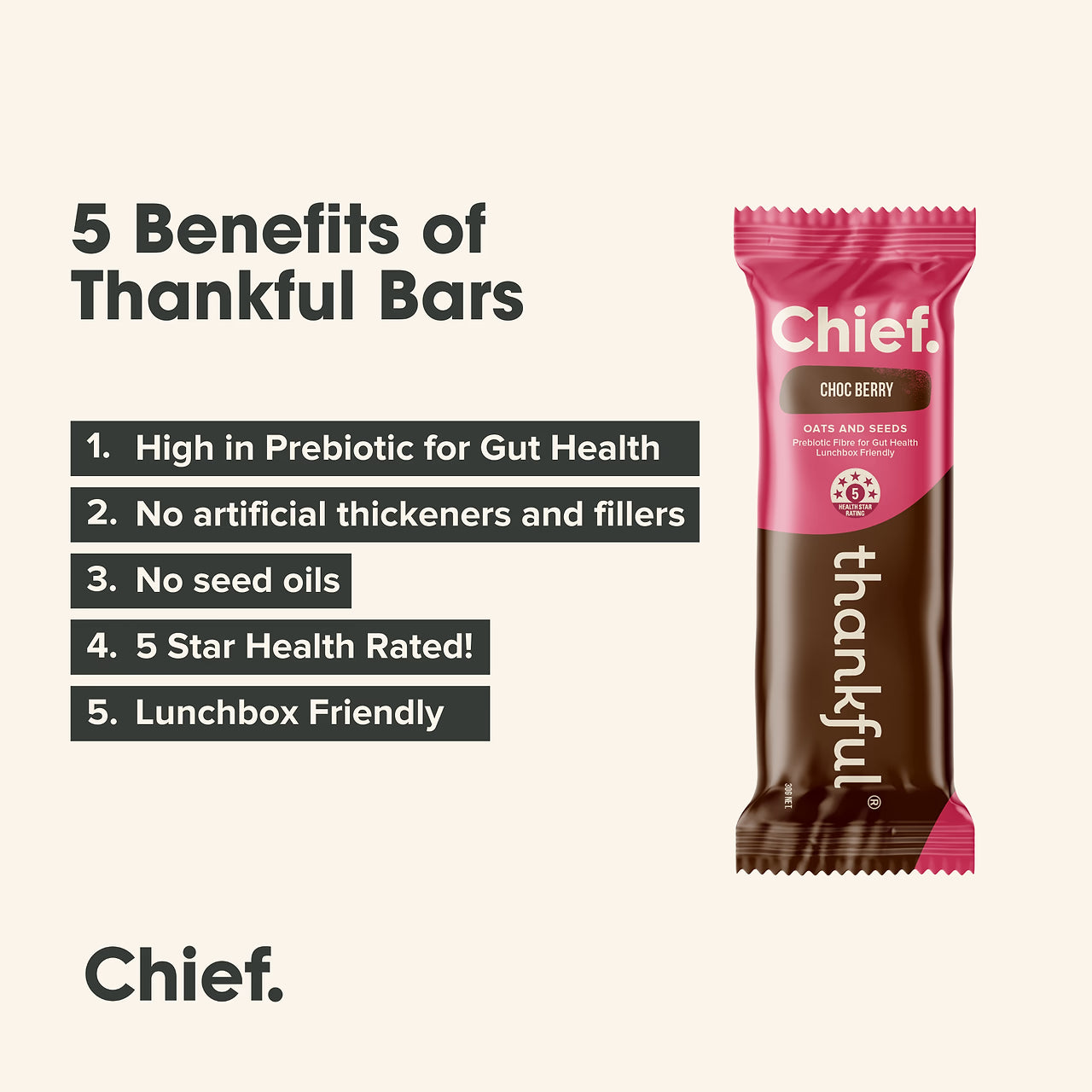 Thankful Bars - Choc Berry