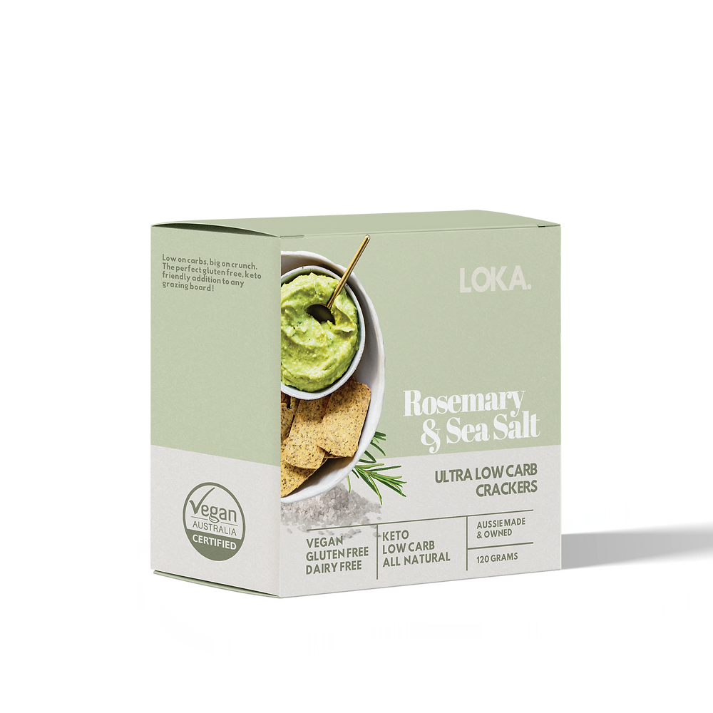 Rosemary & Sea Salt Ultra Low Carb Crackers