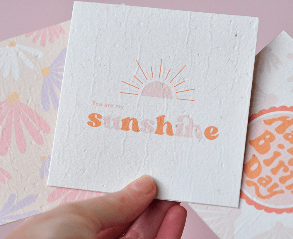 You Are My Sunshine Plantable Greeting Card