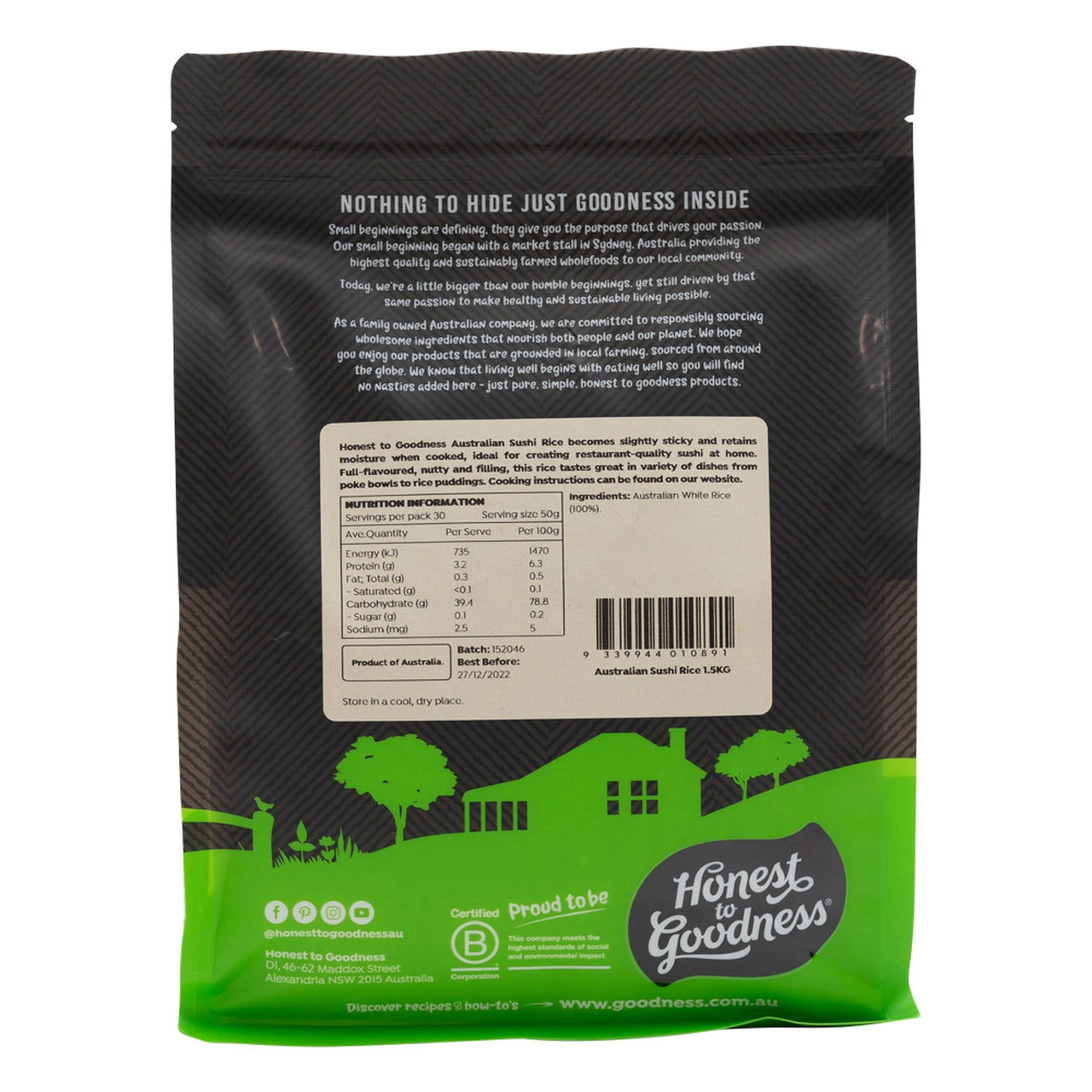 Organic Australian Sushi Rice