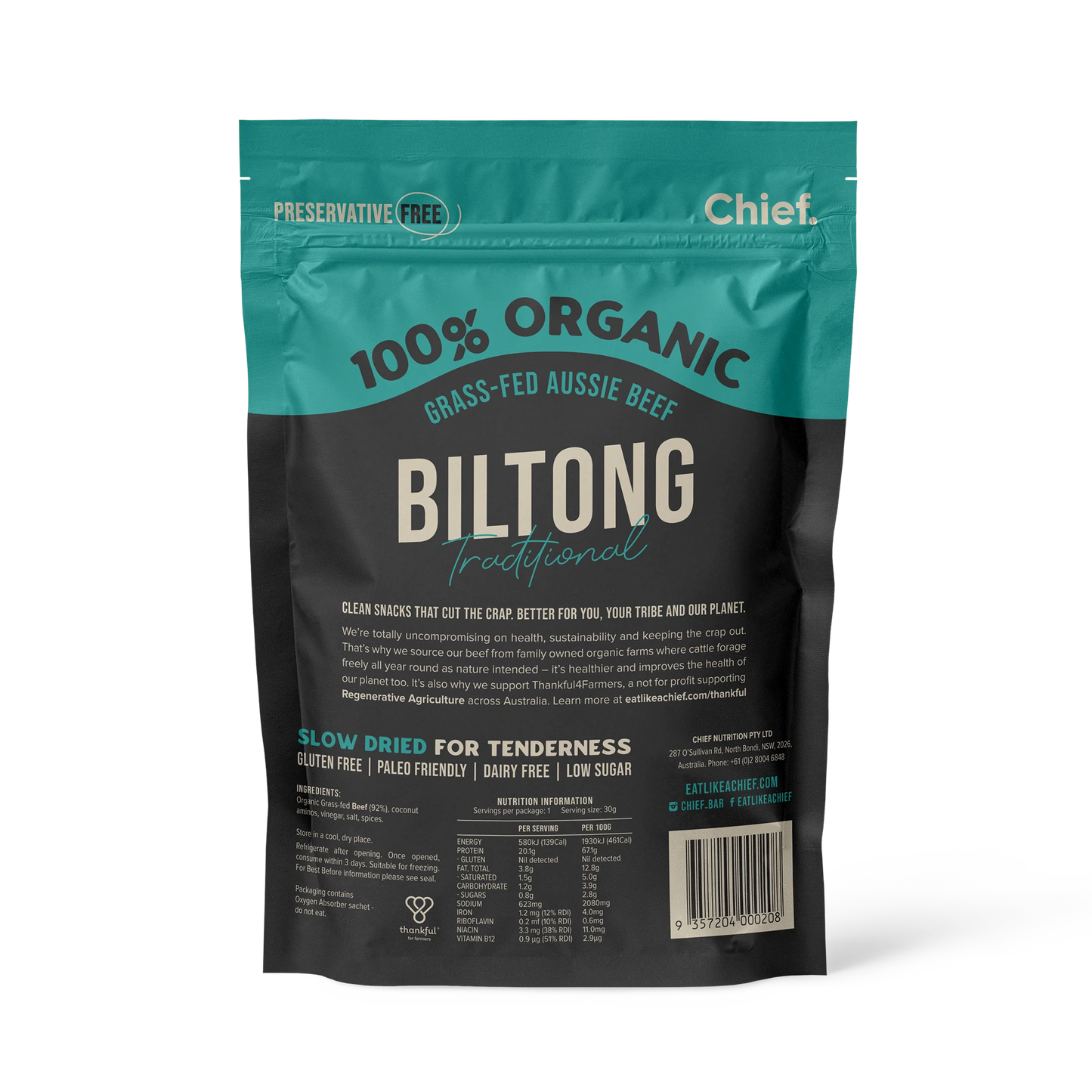 Organic Biltong - Traditional