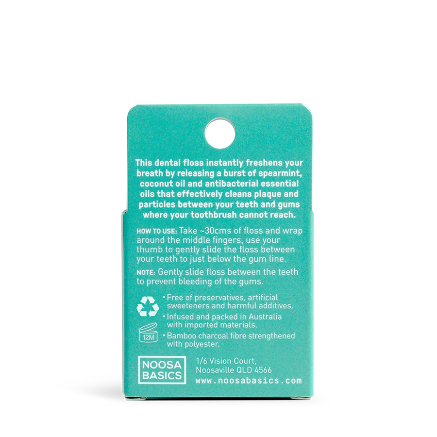 Dental Floss with Bamboo Charcoal - Spearmint