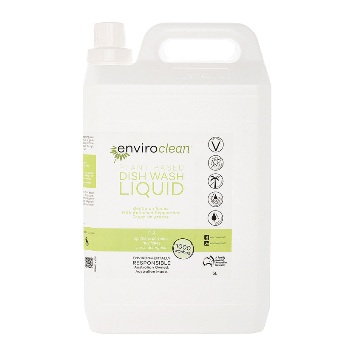 Plant Based Dish Wash Liquid - Botanical Peppermint