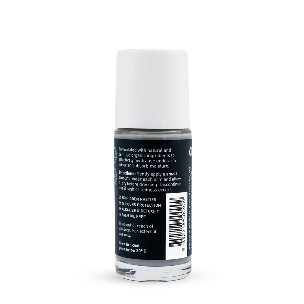 Roll On Organic Deodorant - Charcoal & Eucalyptus