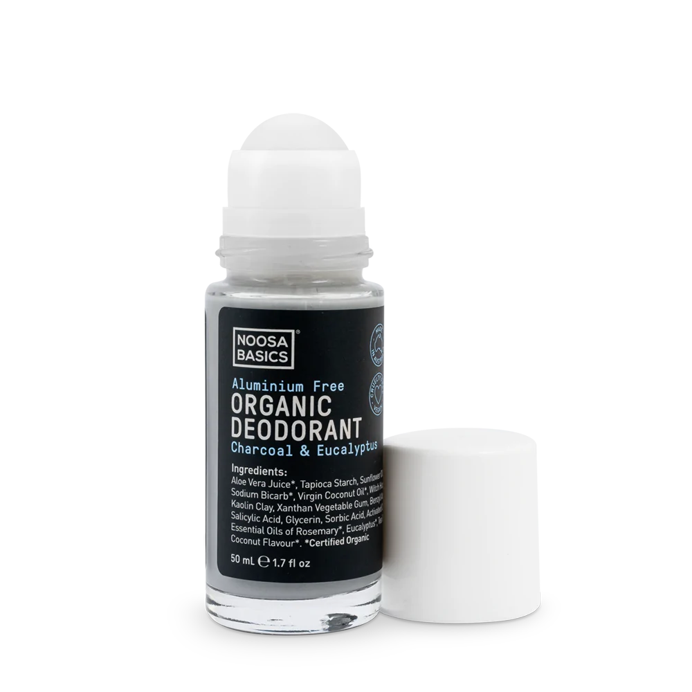 Roll On Organic Deodorant - Charcoal & Eucalyptus