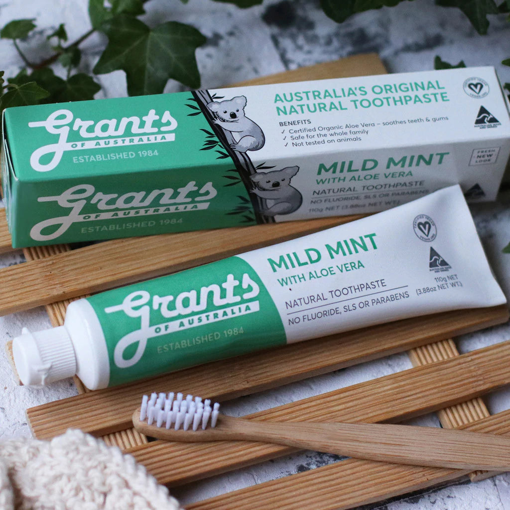 Natural Toothpaste - Mild Mint with Aloe Vera
