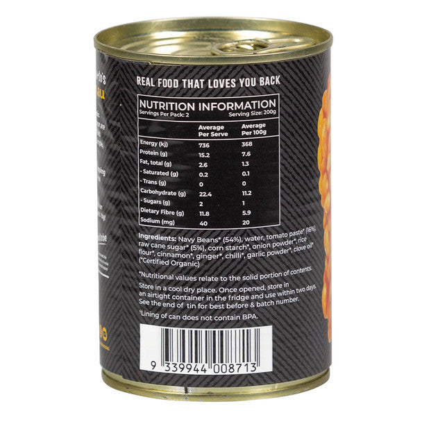 Organic Baked Beans in Tomato Sauce