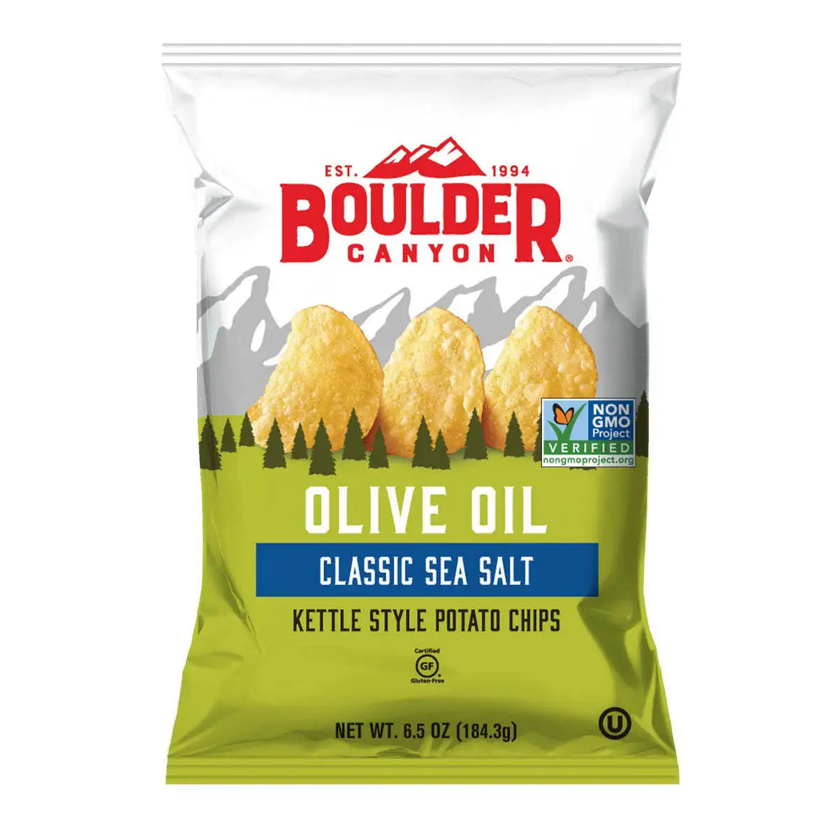 Kettle Style Potato Chips - Olive Oil - Classic Sea Salt