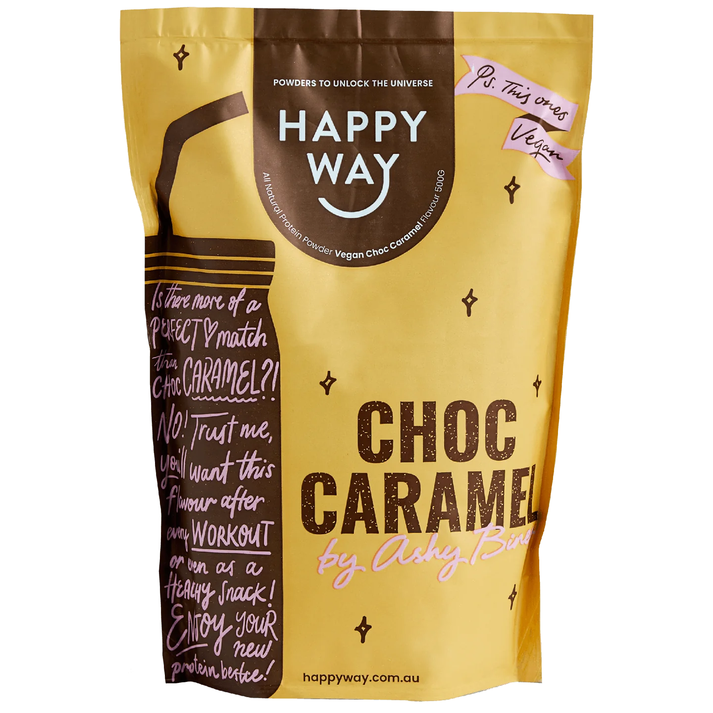 Vegan Protein Powder - Ashy Bines Choc Caramel