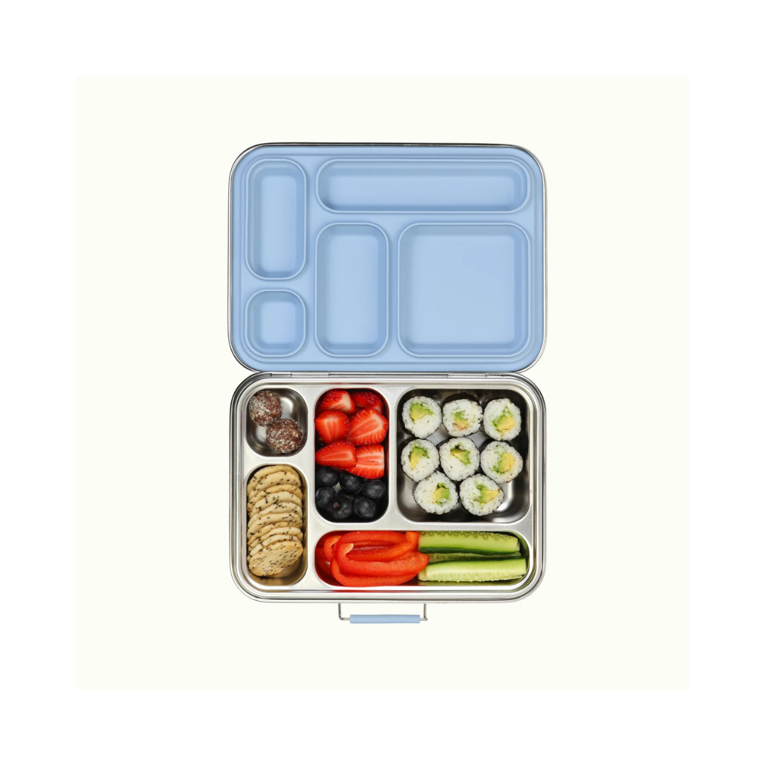 5 Compartment Stainless Steel Bento Lunch Box