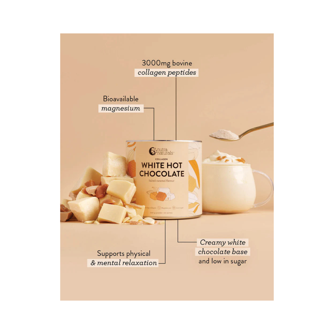 Collagen White Hot Chocolate - Salted Caramel