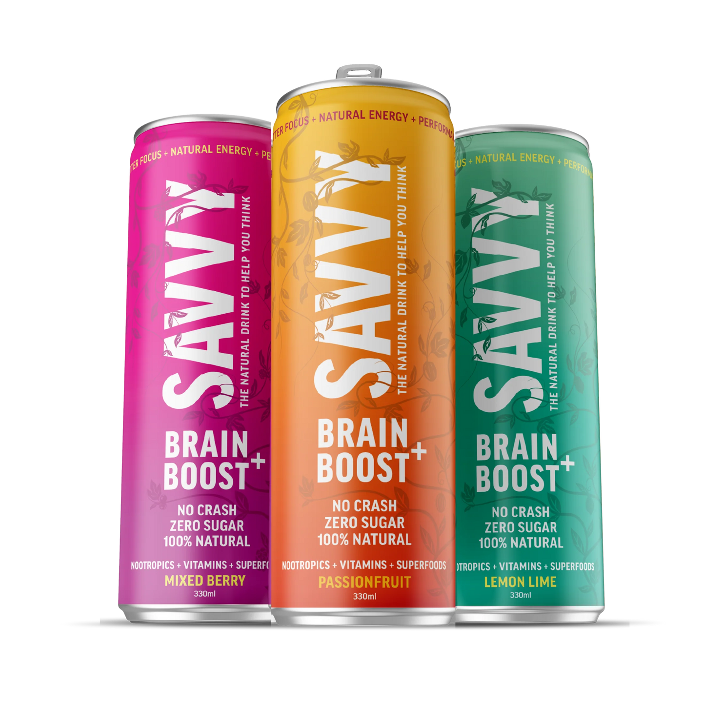 Brain Boost Vitamin Nootropic Drink - Passionfruit