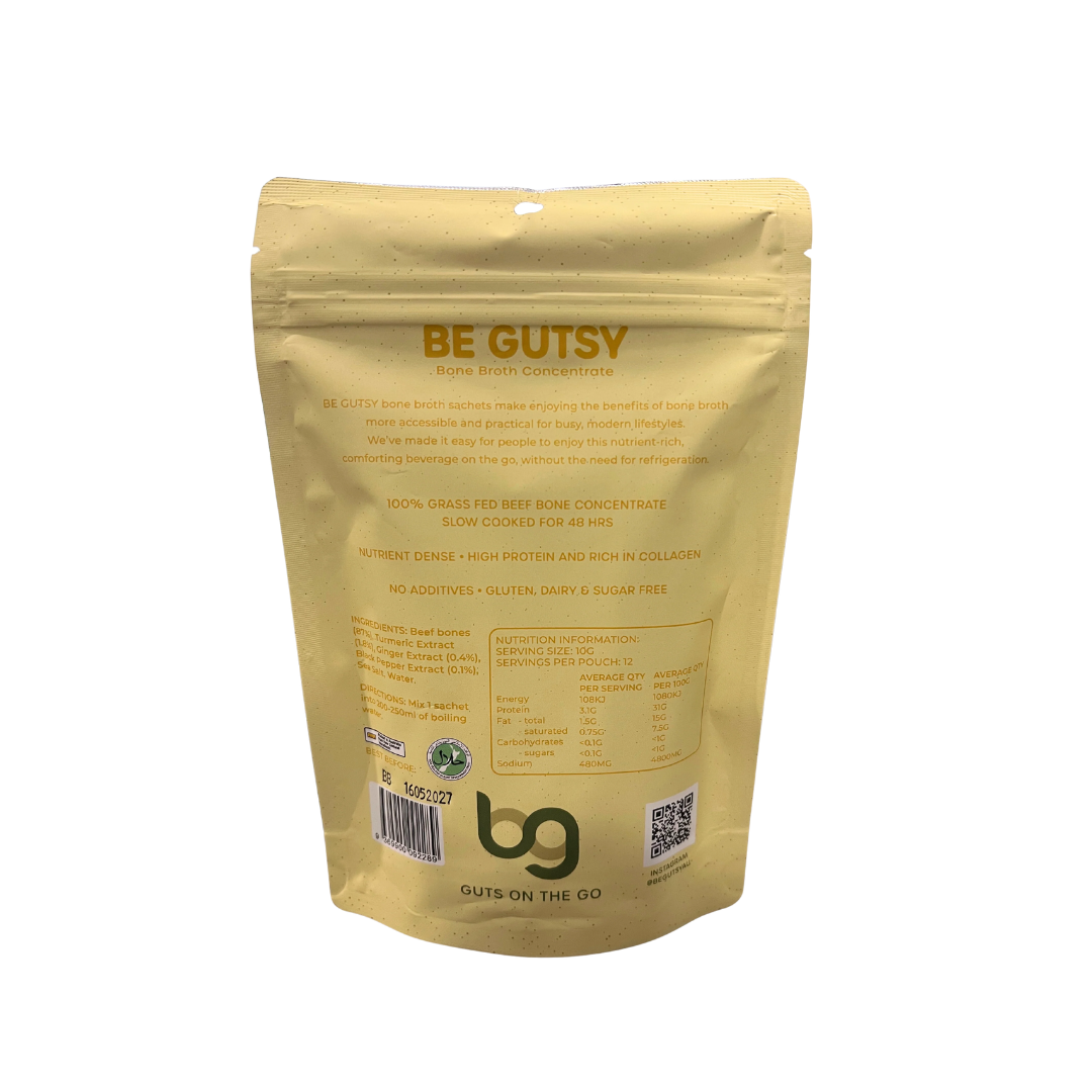Bone Broth Sachets - Ginger, Turmeric & Black Pepper (G+T)