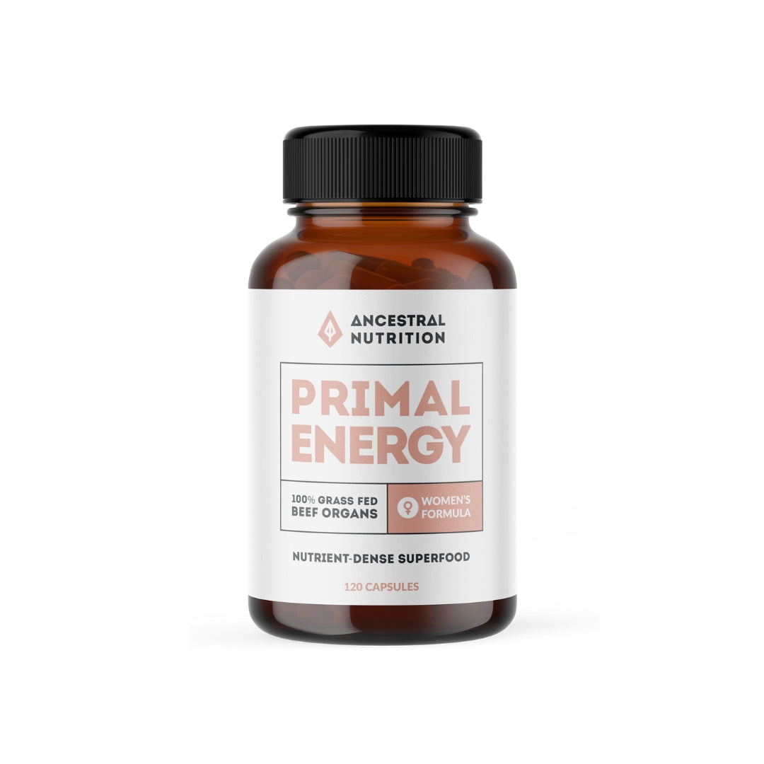 Primal Energy Women - 100% Grass Fed Beef Organ Superfood Capsules