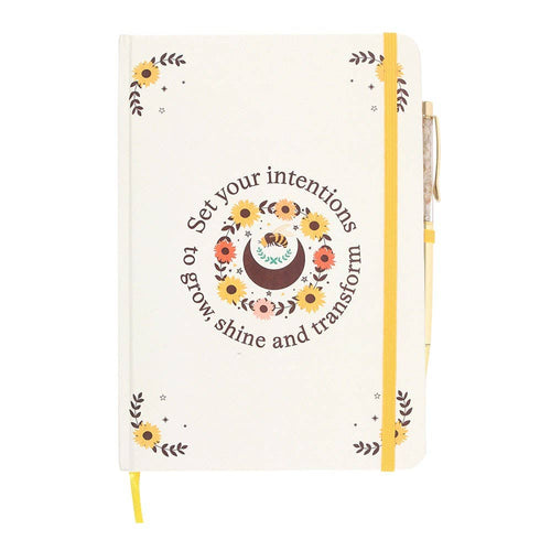 Sommersonnenwende-Intentionen-Tagebuch mit Citrin-Stift