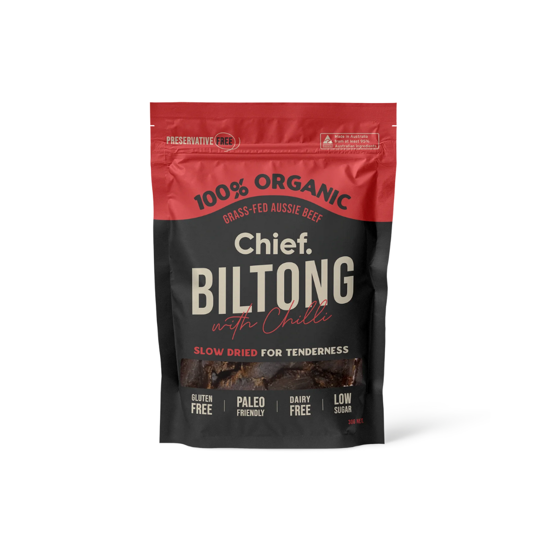 Organic Biltong - Beef & Chilli