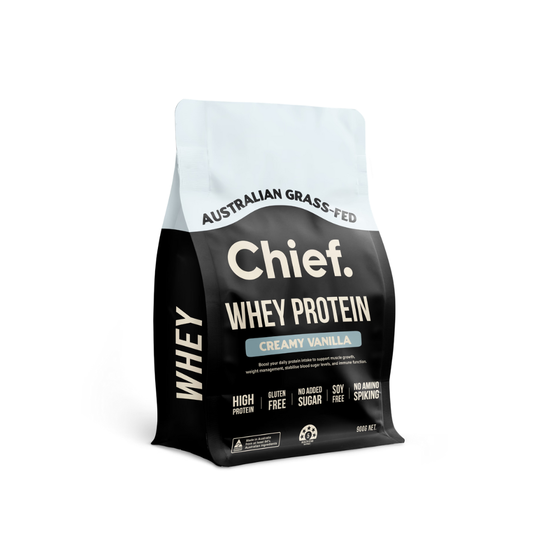 Grass-fed Whey Protein Powder - Creamy Vanilla