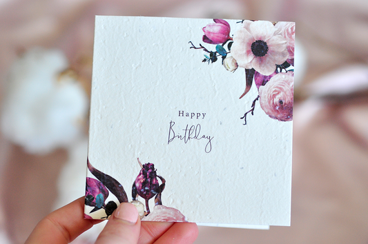 Saskia Happy Birthday Plantable Greeting Card