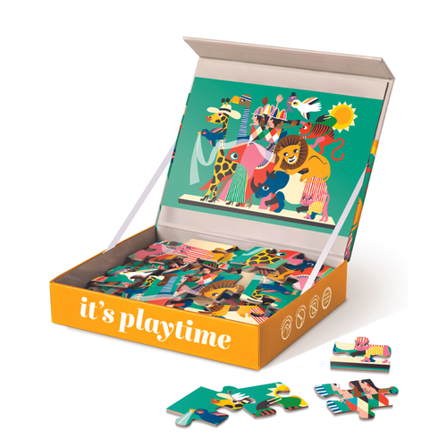 24-teiliges Kinderpuzzle – Tierkarneval