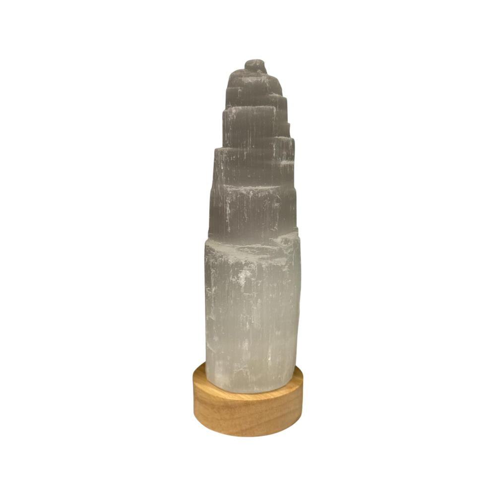 Selenite Mountain Lamp