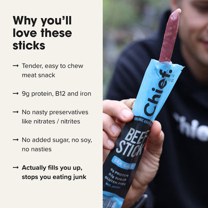 Grass Fed Beef Stick - Sea Salt