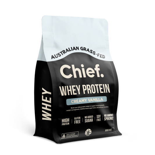 Grass-fed Whey Protein Powder - Creamy Vanilla