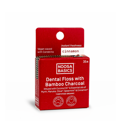 Dental Floss with Bamboo Charcoal - Cinnamon