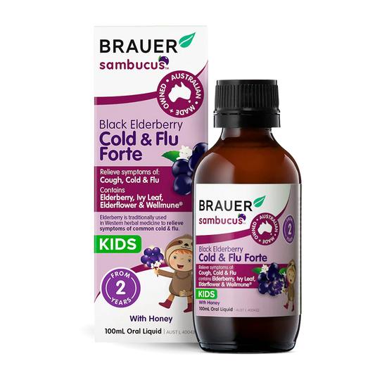 Sambucus Cold & Flu Forte - Black Elderberry Kids Oral Liquid With Honey