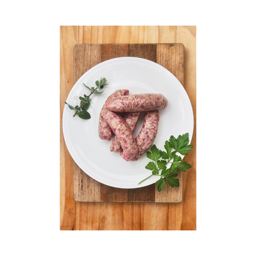 Bio-Rindswurst - Englisch