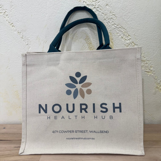 Nourish Health Hub Canvas Bag