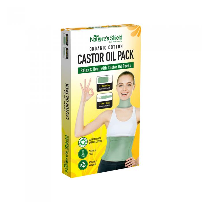 Castor Oil Pack - Waist Wrap + Neck Wrap