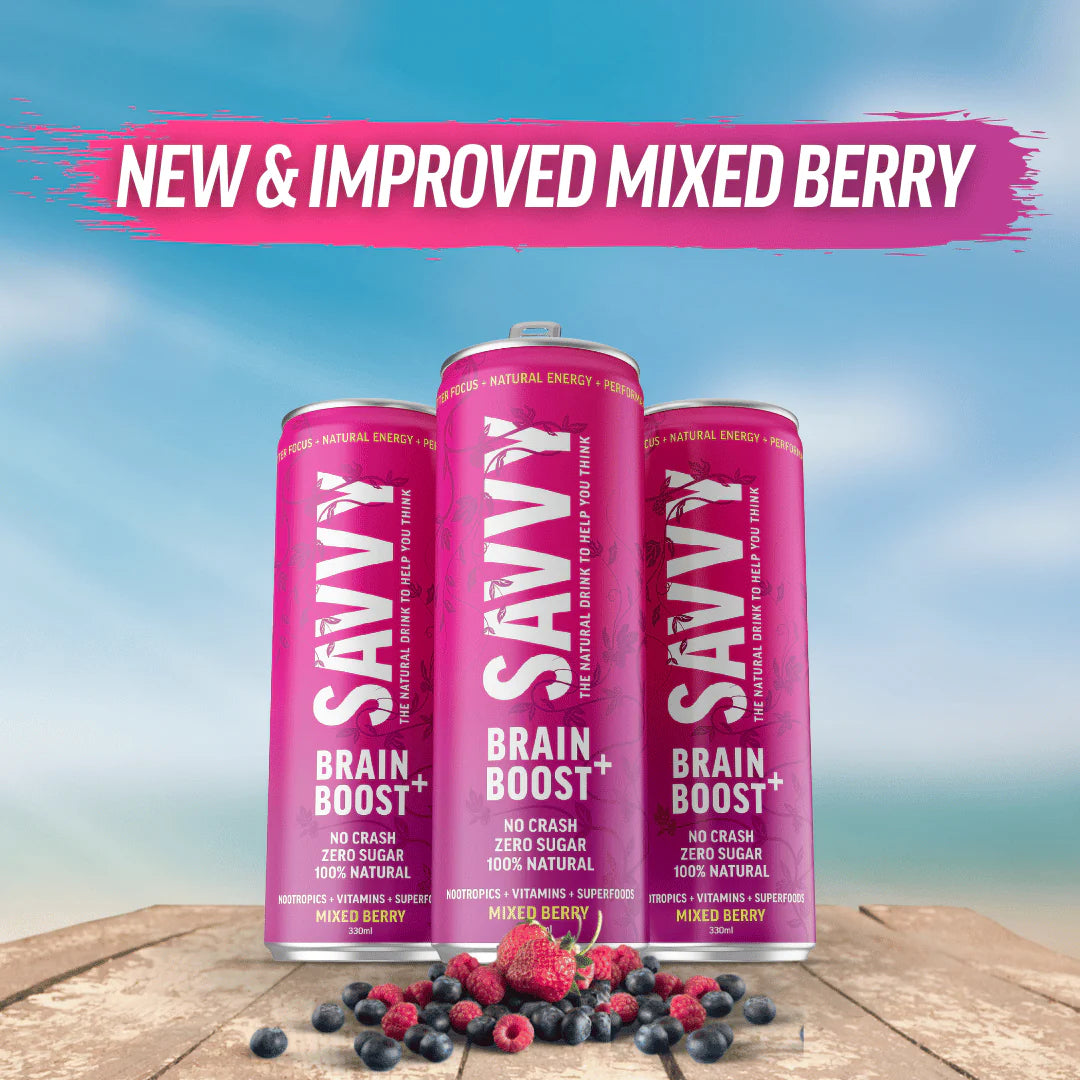 Brain Boost Vitamin Nootropic Drink - Mixed Berry