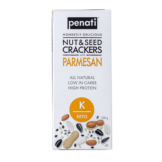 Penati Keto Nut & Seed Crackers - Parmesan 120g